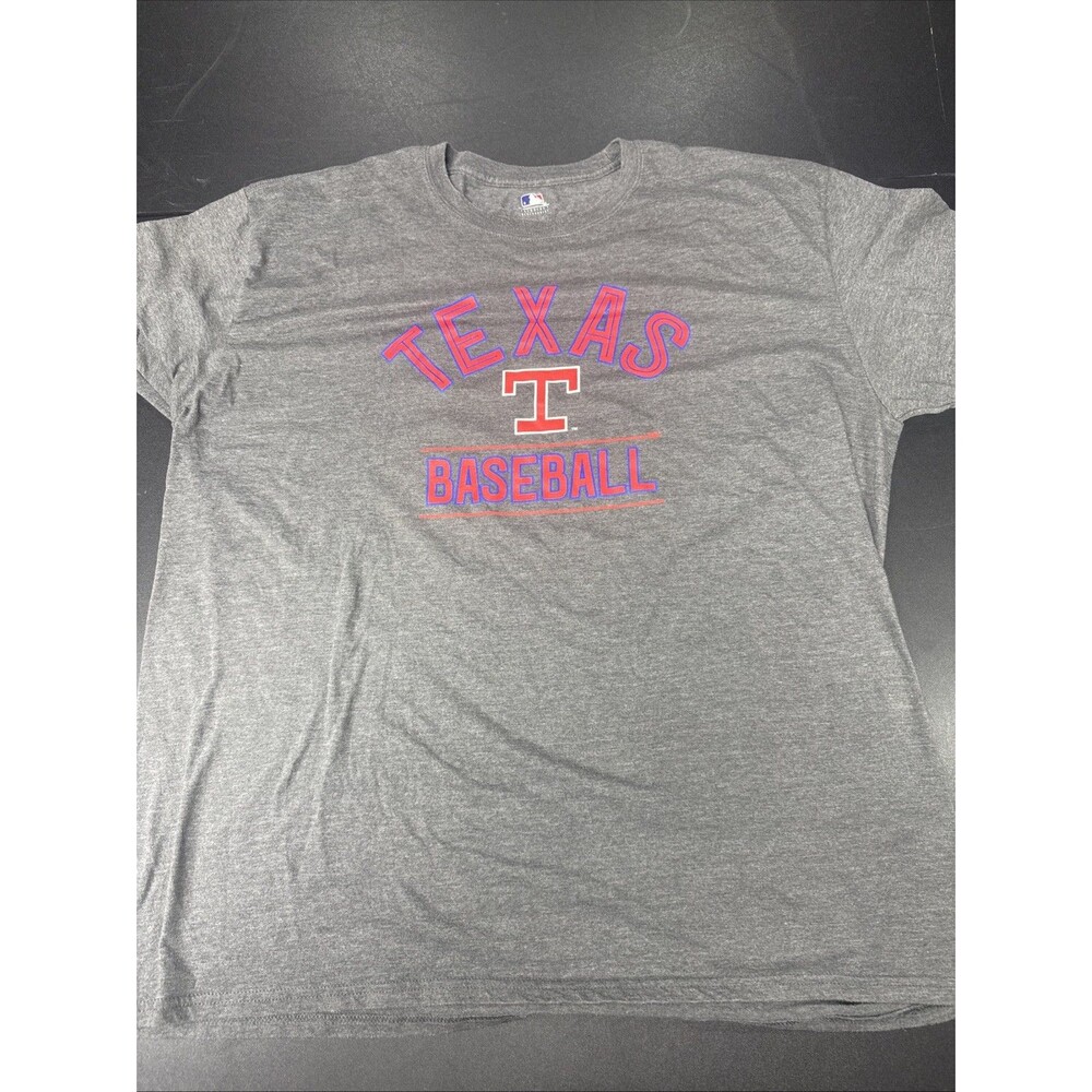 Men’s Texas’s Rangers Baseball Shirt Gray 2XL MLB Genuine Merchandise